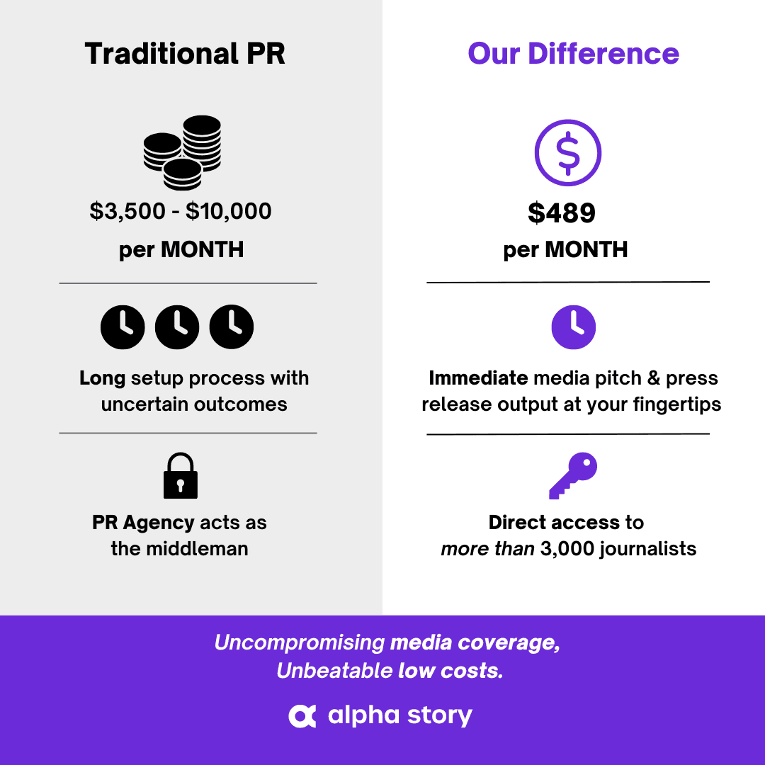 Difference between Alpha Story and Traditional PR Agencies